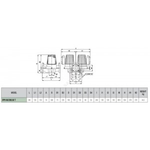 Насос циркуляционный с мокрым ротором DPH 60/280.50 T PN10 сдвоенный 3х230-400В/50Гц DAB 505934622