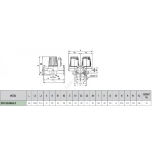 Насос циркуляционный с мокрым ротором DPH 120/340.65 T PN10 сдвоенный 3х230-400В/50Гц DAB 505957622