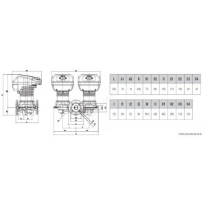 Насос циркуляционный с мокрым ротором EVOPLUS D 100/220.40 M PN16 1х220-240В/50 Гц DAB 60151004