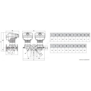 Насос циркуляционный с мокрым ротором EVOPLUS D 120/250.40 M PN16 1х220-240В/50 Гц DAB 60151005