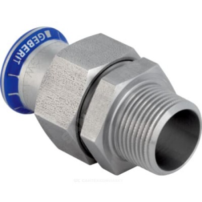 Муфта разъемная сталь нерж Дн 22х1/2" пресс/НР Mapress Geberit 35364