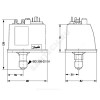 Реле давления BCP 4L 1-10 1/2" ручной сброс на минимум Danfoss 017B0066