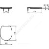 Сиденье для унитаза SIMPLICITY белое дюропласт Ideal Standard E131701.