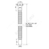 Гофра с гайкой 1 1/4"x32 L=470-1250мм Орио АС-10182