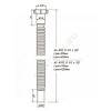 Гофра с гайкой 1 1/4"x32 L=470-1250мм Орио АС-10182