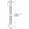 Гофра с гайкой 1 1/4"x32 L=470-1250мм Орио АС-10182