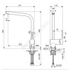 Смеситель для кухонной мойки CERALOOK одноручный Ideal Standard BC174GN