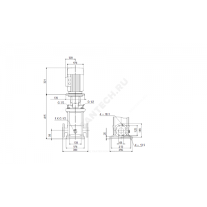 Насос многоступенчатый вертикальный CR15-2 A-F-A-E-HQQE 1x220-240В/50 Гц Grundfos 96501666