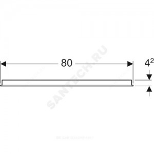 Зеркало Option 80 с подсветкой Geberit 500.588.00.1