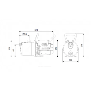 Насос самовсасывающий JP 5-48 Grundfos 99458769