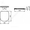 Сиденье для унитаза TESI дюропласт микролифт Ideal Standard T352901.