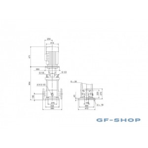 Насос вертикальный центробежный Grundfos CR 120-1 A-F-A-E-HQQE