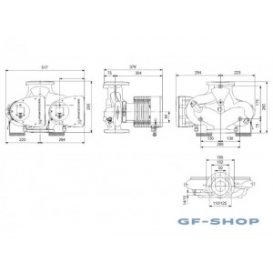 Насос циркуляционный Grundfos MAGNA3 D 50-180 F