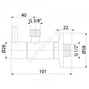 Вентиль для подключения смесителя с фильтром 1/2"x3/8" Alca Plast ARV001-ANTIC