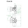 Электропривод многооборотный ГЗ-А150/36 F10 У1 (-45+60) F10, вал 20, шп.6 ГЗ Электропривод