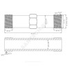 Вставка ремонтная для тепло-водосчетчиков Ду 15 резьба 3/4" L=110мм РОС ВР-102-13005NN