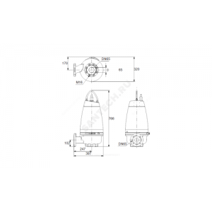 Насос канализационный SEV.65.65.30.2.50D Grundfos 96047713