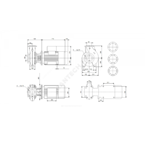 Насос консольно-моноблочный NB80-250/220 A-F2-A-BAQE PN16 3х380-420/660-725В/50 Гц Grundfos 97836812