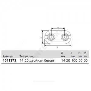 Кольцо декоративное полипропилен Дн 14х20 двойная Uponor 1011373