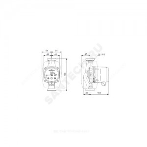 Насос циркуляционный с мокрым ротором ALPHA2 25-80 130 Grundfos 99411163