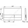 Кнопка для инсталляции черный/золото Alca Plast M1728-5