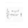 Поручень опорный складной CONTOUR 21 белый Ideal Standard S6360AC
