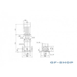 Насос вертикальный центробежный Grundfos CR 90-2 A-F-A-E-HQQE