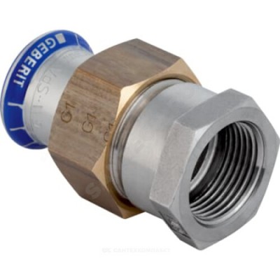 Муфта разъемная сталь нерж Дн 18х1/2" пресс/ВР Mapress Geberit 35302