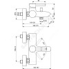 Смеситель для ванны с душем CERALINE одноручный Ideal Standard BC199AA