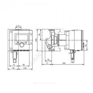 Насос циркуляционный с мокрым ротором Stratos MAXO 25/0,5-10 PN16 1х230В/50 Гц Wilo 2186258