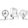 Манометр сигнализирующий ДМ2005Сг радиальный Дк160мм 0-1,6 МПа исполнение 5 М20х1,5 Манотомь