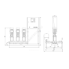 Установка повышения давления Hydro MPC-E 3 CRE10-1 Grundfos 98423323