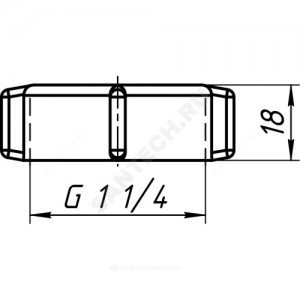 Гайка для сифона 1 1/4" D=32мм АНИ Пласт M432