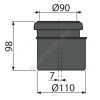 Соединитель для инсталляции 90/110 Alca Plast M907