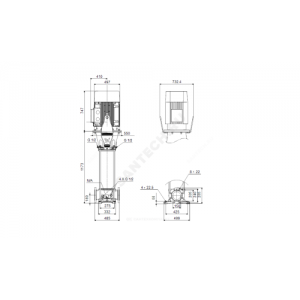 Насос многоступенчатый вертикальный CR 155-4-1 A-F-A-V-HQQV PN16 3х380-420/660-725В/50 Гц Grundfos 99143268