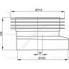 Манжета для унитаза эксцентрическая 110 мм Alca Plast A990