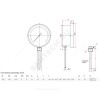 Термометр биметаллический радиальный Дк100 L=100мм G1/2" 200С БТ-52.211 Росма 00000002655