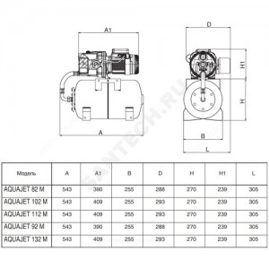 Станция насосная AQUAJET 102 M DAB 102650040H