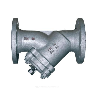 Фильтр сетчатый Y-образный чугун Ду 40 Ру16 фл Y333P со сливным краном Danfoss 149B3280