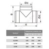 Тройник Т-образный D160 пластик Эра 16ТП