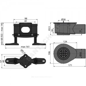 Сифон латунь DN50 Alca Plast APZ-S9