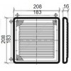Решётка вентиляционная пластик 200х300 КОСМОВЕНТ Эра