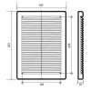 Решётка вентиляционная пластик 200х300 КОСМОВЕНТ Эра