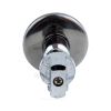 Кран шаровой латунный бытовой хром угловой 1043 G1/2"х3/8" Ру10 НР редуцированный бабочка Aquasfera 1043-01