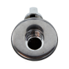 Кран шаровой латунный бытовой хром угловой 1043 G1/2"х3/8" Ру10 НР редуцированный бабочка Aquasfera 1043-01