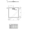 Поддон душевой акрил квадрат ULTRAFLAT NEW 800х800х25 черный Ideal Standard T4466V3 .