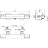 Смеситель для душа CERATHERM 25 термостат Ideal Standard A7201AA