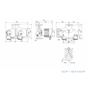 Насос циркуляционный Grundfos MAGNA3 D 80-60 F 360 1x230V PN6