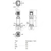 Насос многоступенчатый вертикальный HELIX FIRST V 616-5/25/E/KS/400-50 PN25 3х400В/50 Гц Wilo 4201164