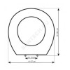 Сиденье для унитаза SMALL+ дюропласт стальные хромированные шарниры Ideal Standard T638401